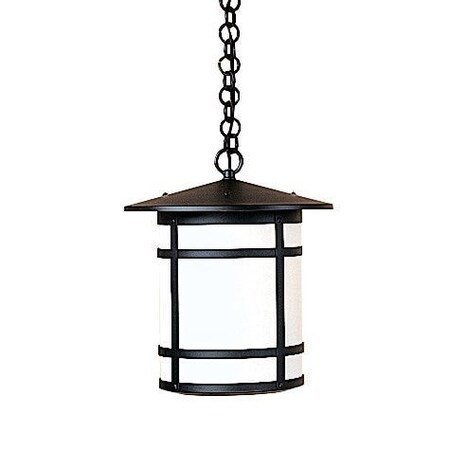 Arroyo Craftsman 11" Berkeley Long Body Pendant, Slate, Frosted Glass BH-11LF-S